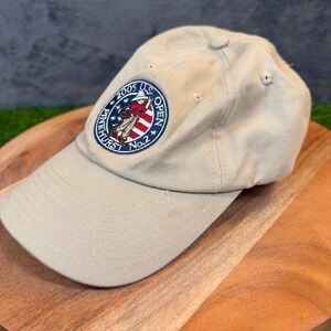 USGA 2005 U.S. Open Pinehurst No 2 Golf Hat Tan Khaki Member Adjustable Cap